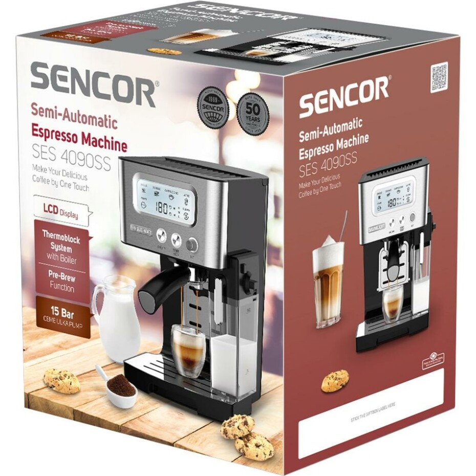 Sencor SES 4090SS espresso pákové - main (12)
