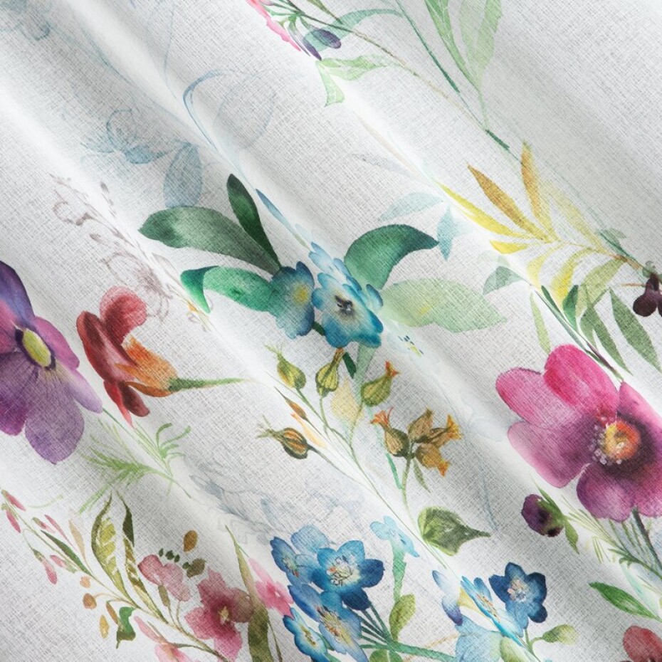 ArtFir Závěs SPRING K | bílá/květy 140 x 250 cm - main (6)