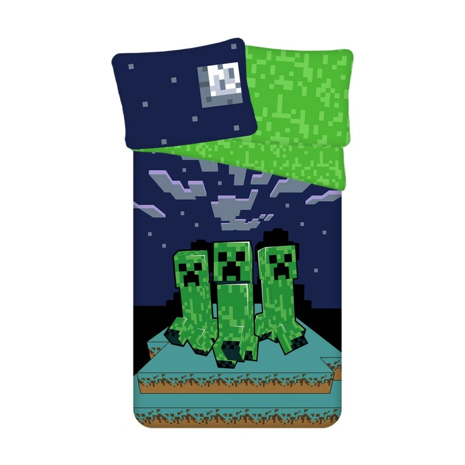Jerry Fabrics Bavlněné povlečení Minecraft Sssleep Tight, 140 x 200 cm, 70 x 90 cm - main (0)