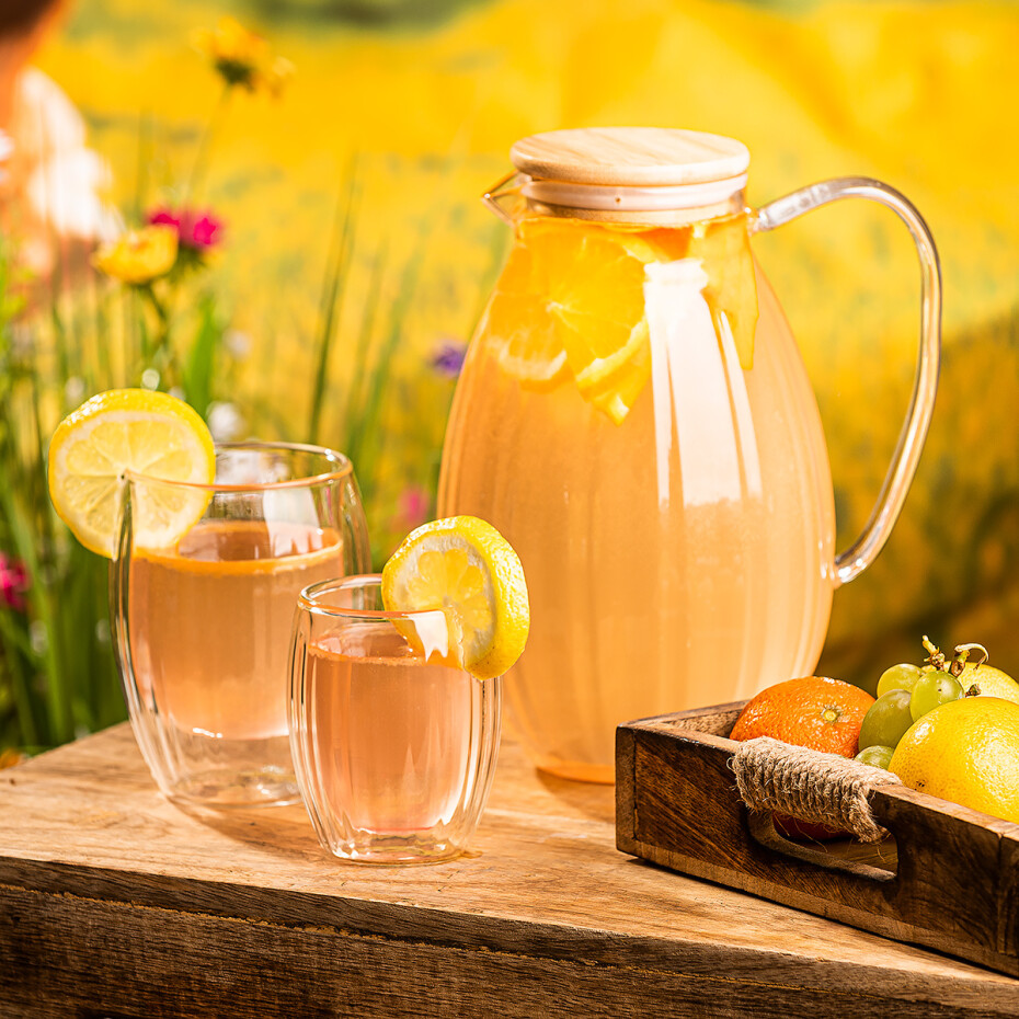 4Home Skleněný džbán Hot&Cool Juicy s bambusovým víčkem, 1,5 l - main (3)