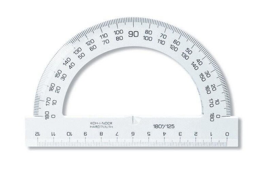 Koh-i-noor úhloměr 180/125 čirý - main (0)