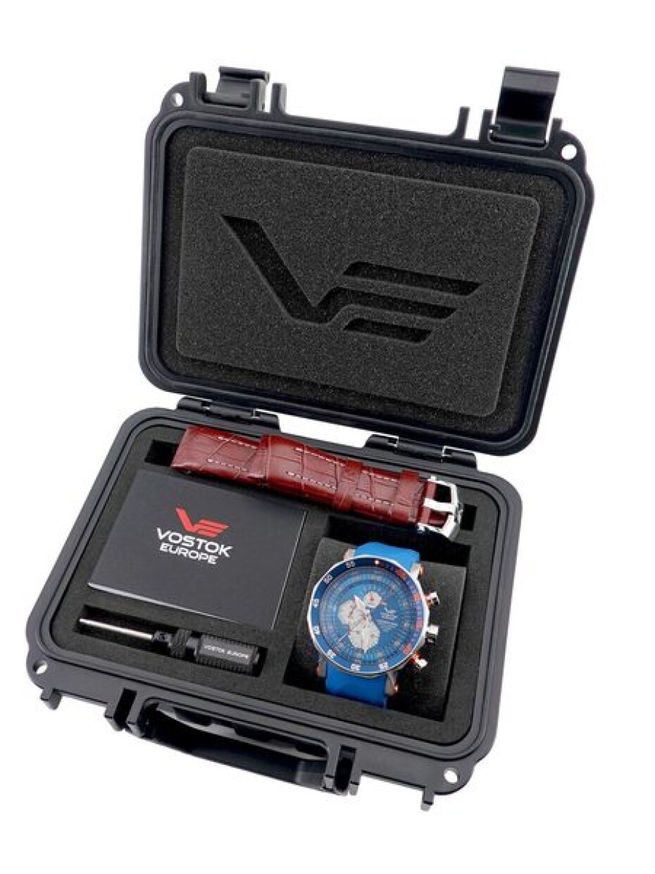 Vostok Europe Lunochod-2 Multifuncional Line YM86-620A636 - Modrý silikonový řemínek - main (10)
