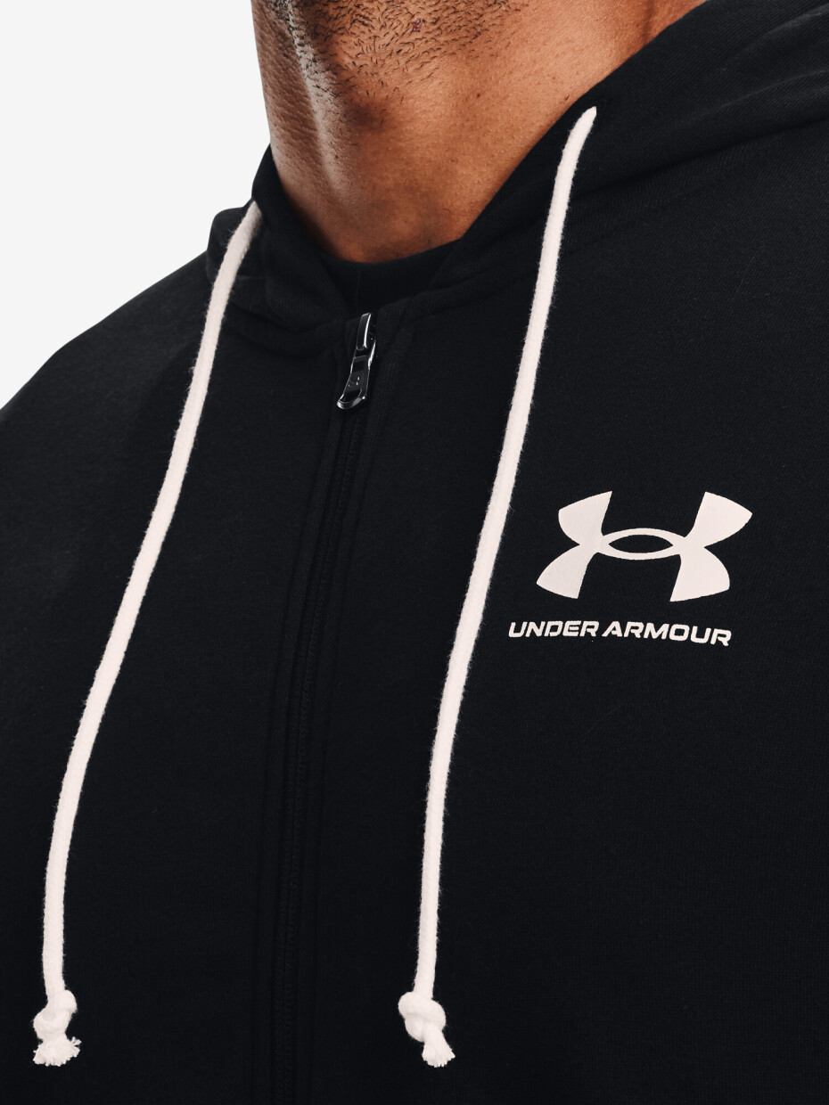 Pánská mikina Under Armour  Rival Terry LC FZ-BLK S - main (2)
