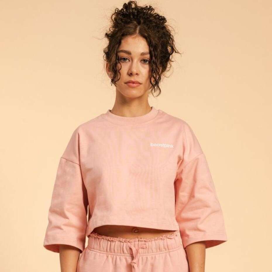 BeastPink Dámské tričko Cropped Serenity Pink - main (0)