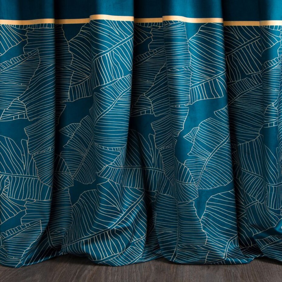 ArtFir Zatemňovací závěs MUSA P | modrá/zlatá 140 x 270 cm - main (5)