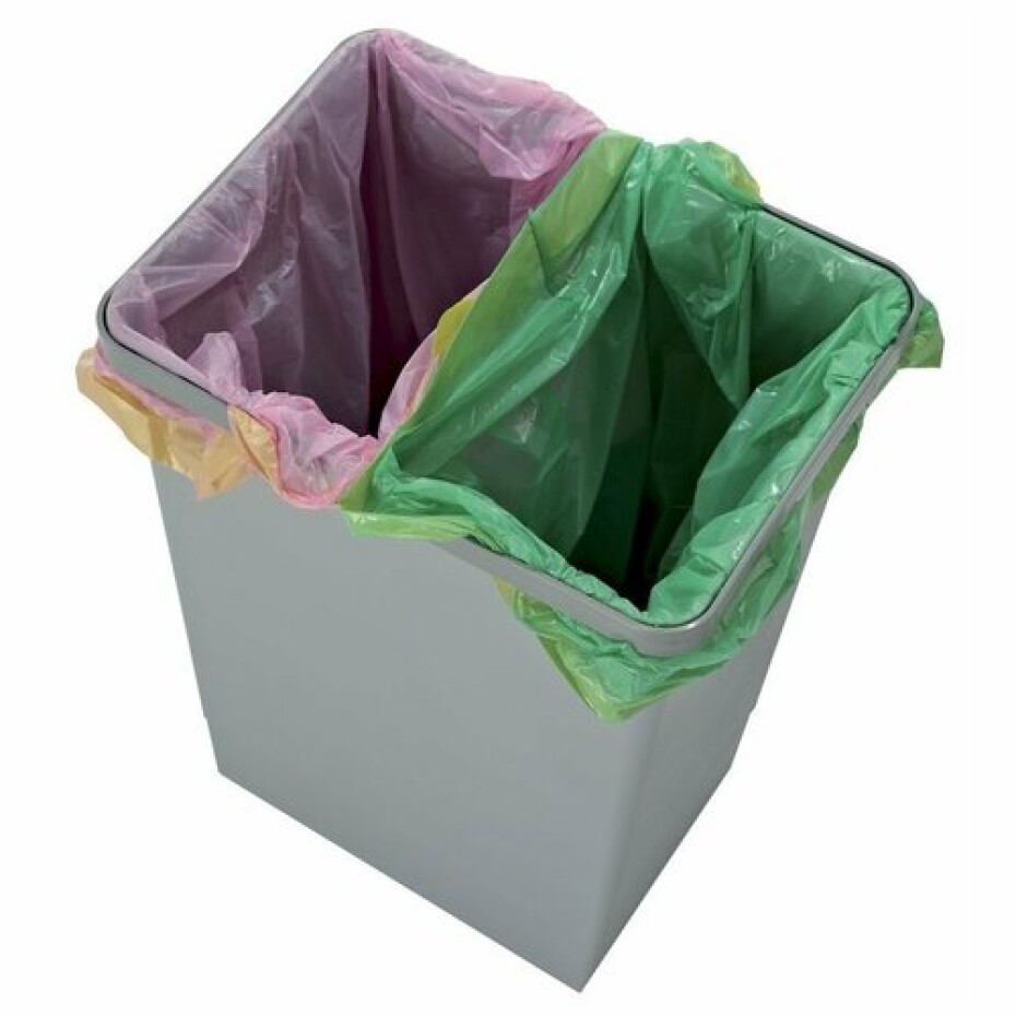 Elletipi Plastový koš s rukojeťmi 8 l, šedá, 8 l - main (3)