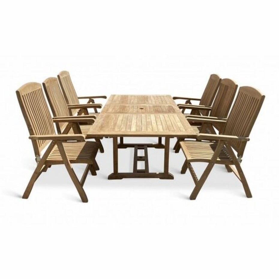 7dílný set zahradního nábytku Bali II, teak - main (1)