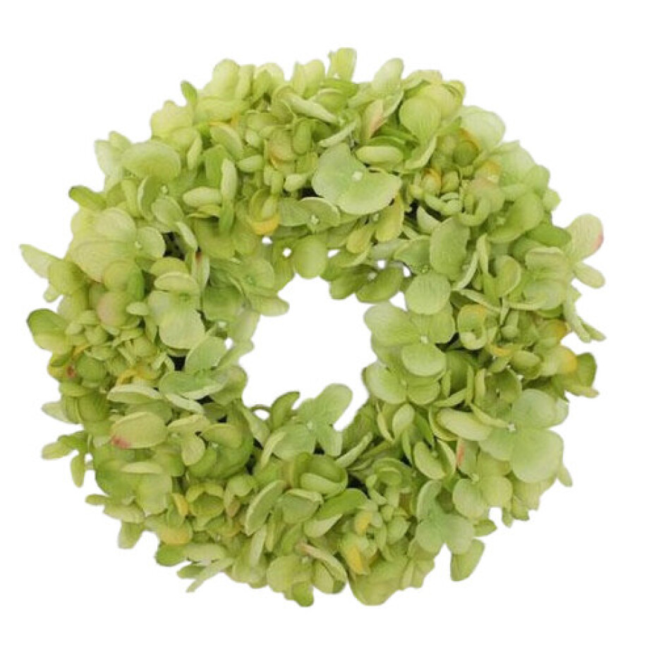 Umělý věnec Hortenzie zelená, pr. 24 cm - main (0)