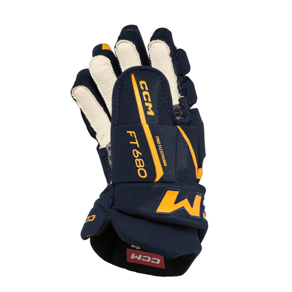 Hokejové rukavice CCM JetSpeed FT680 Navy/Sunflower Senior 15 palců - main (2)