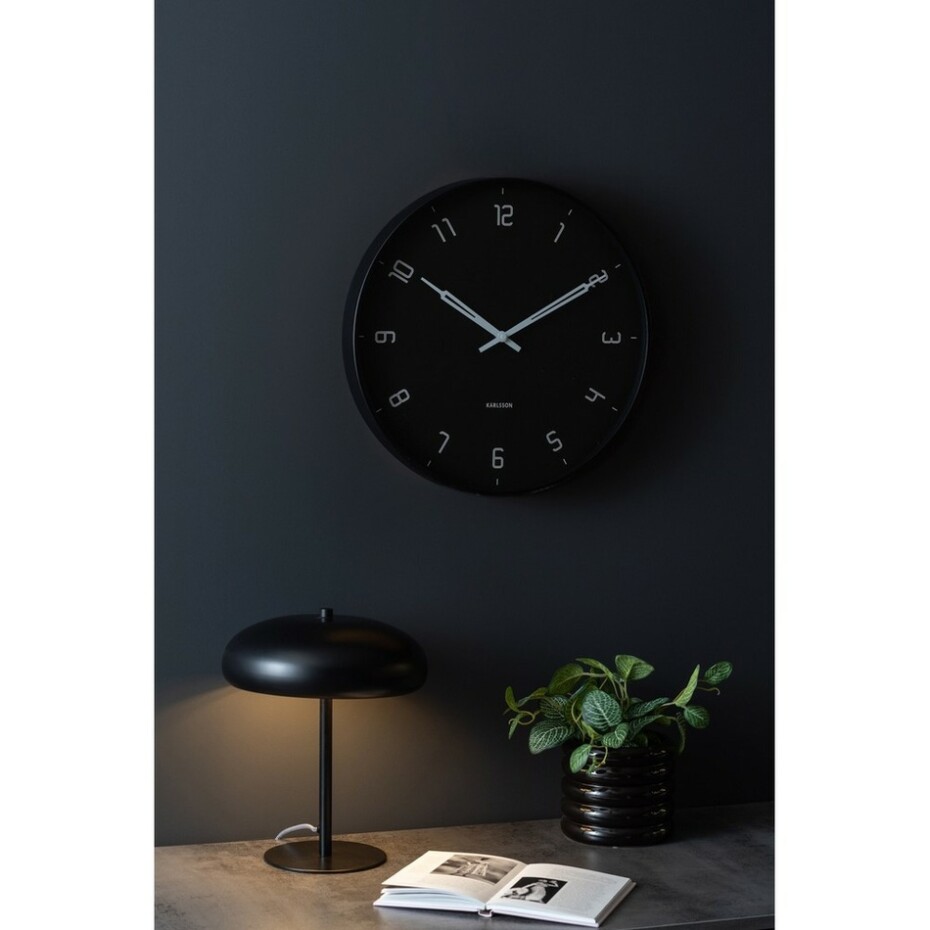Karlsson 5950BK designové nástěnné hodiny 40 cm - main (1)