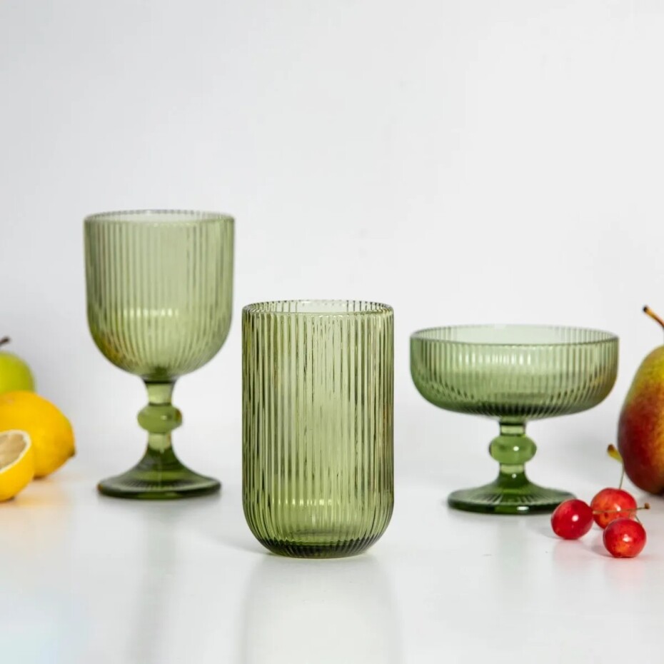 Altom Sklenice Selena Green, 430 ml, sada 6 ks - main (2)