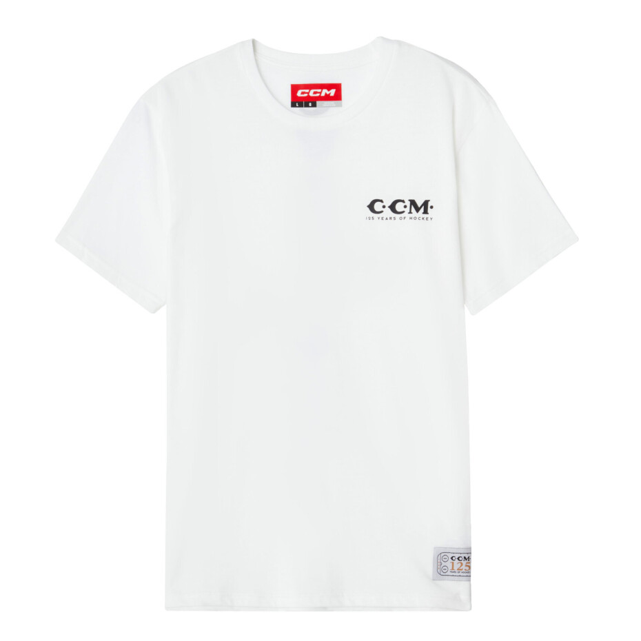 Pánské tričko CCM 125 Anniversary SS Tee B White L - main (0)