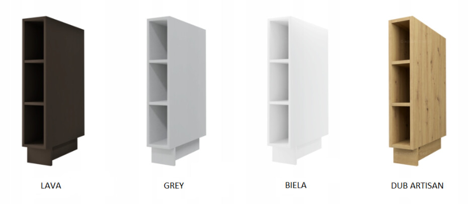 ArtExt Kuchyňská skříňka horní PLATINIUM | W8B 90 Aventos Barva korpusu: Grey - main (12)