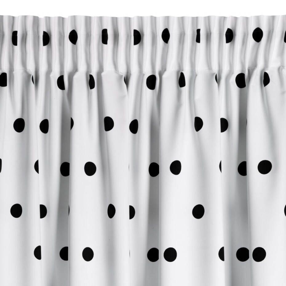 ArtFir Závěs BUSA P | bílá/černá 140 x 270 cm - main (3)