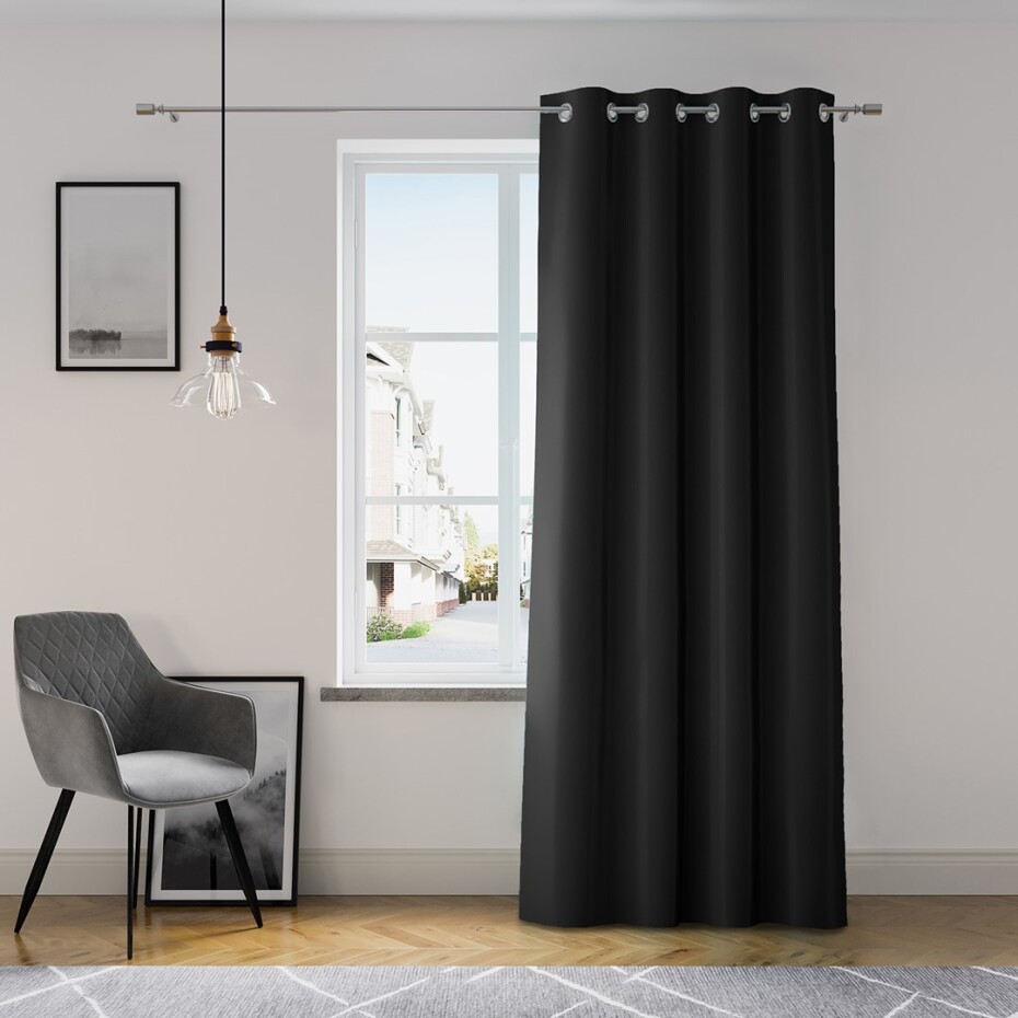 ArtFlhf Zatemňující závěs OXFORD EYELETS K | 140 x 250 cm Barva: Silver - main (5)