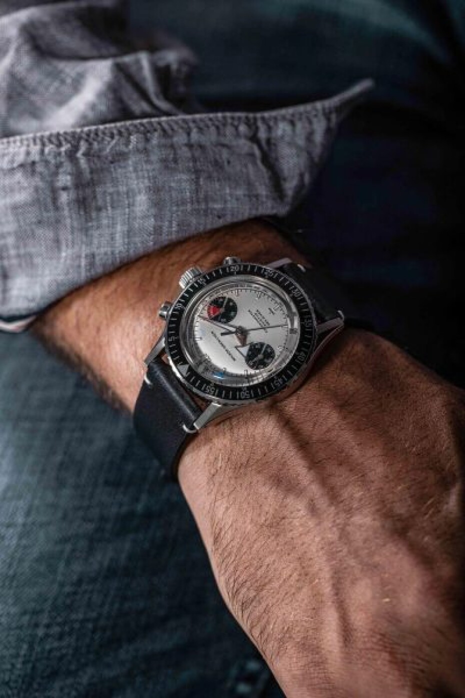 Nivada Grenchen Chronomaster White Panda Inter. Bezel - Manual - Forstner Beads of Rice - main (18)
