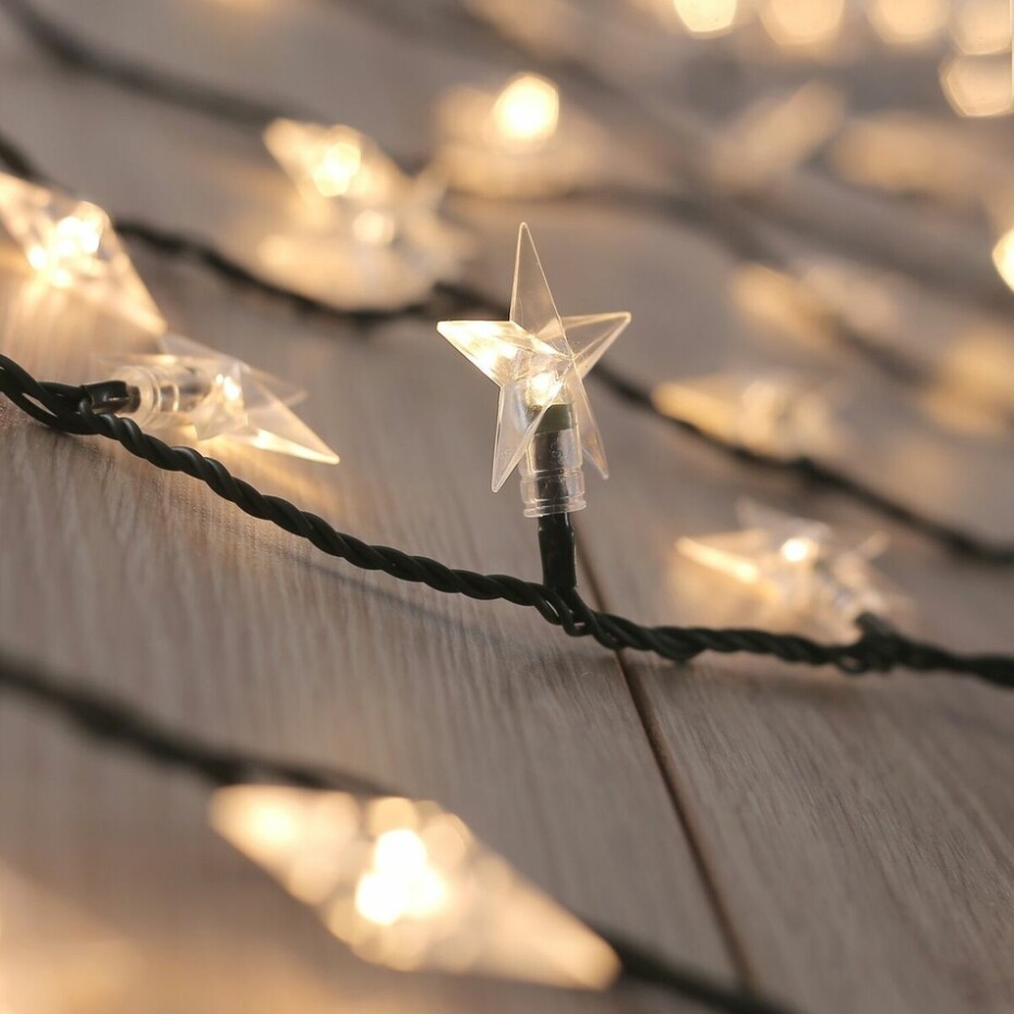 DecoKing Světelný vánoční řetěz Hvězdičky teplá bílá, 100 LED - main (3)