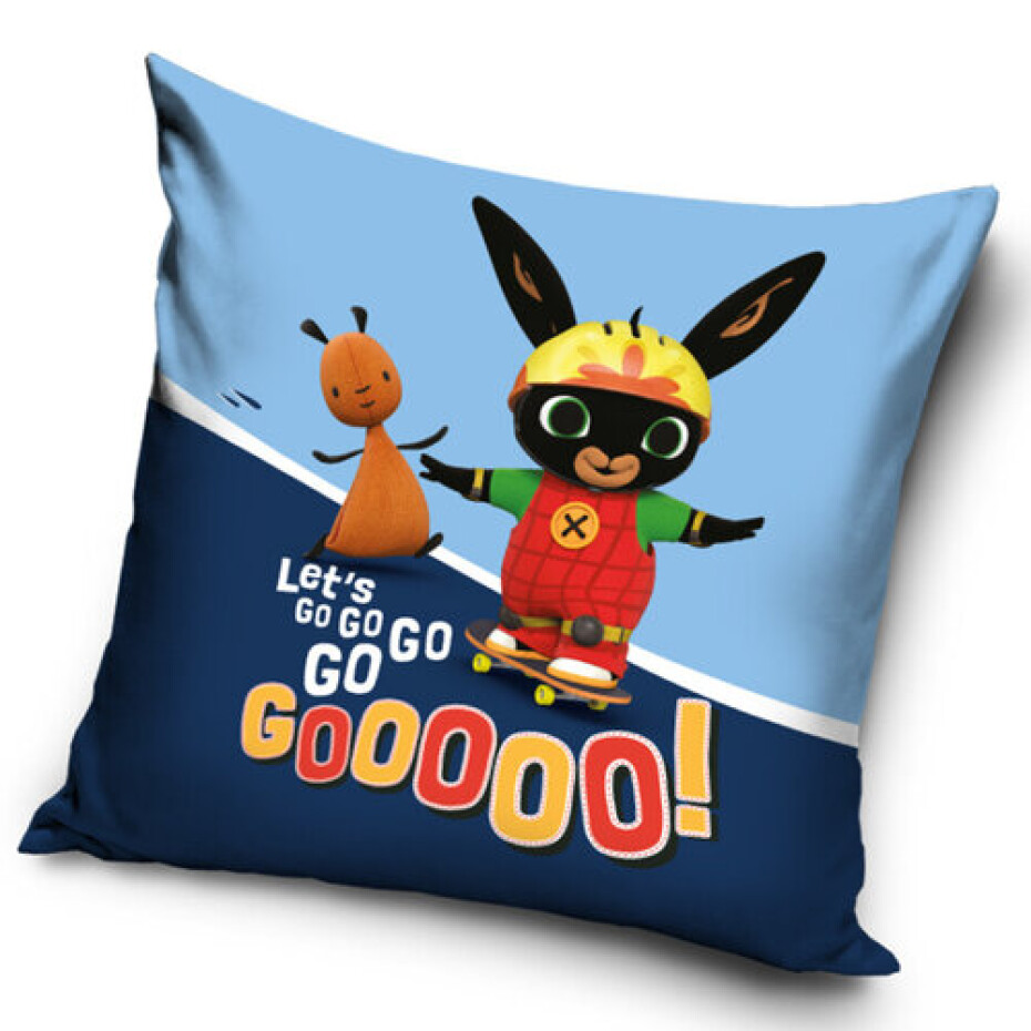 Carbotex Povlak na polštářek Králíček Bing a Flop Let's Go!, 40 x 40 cm - main (0)