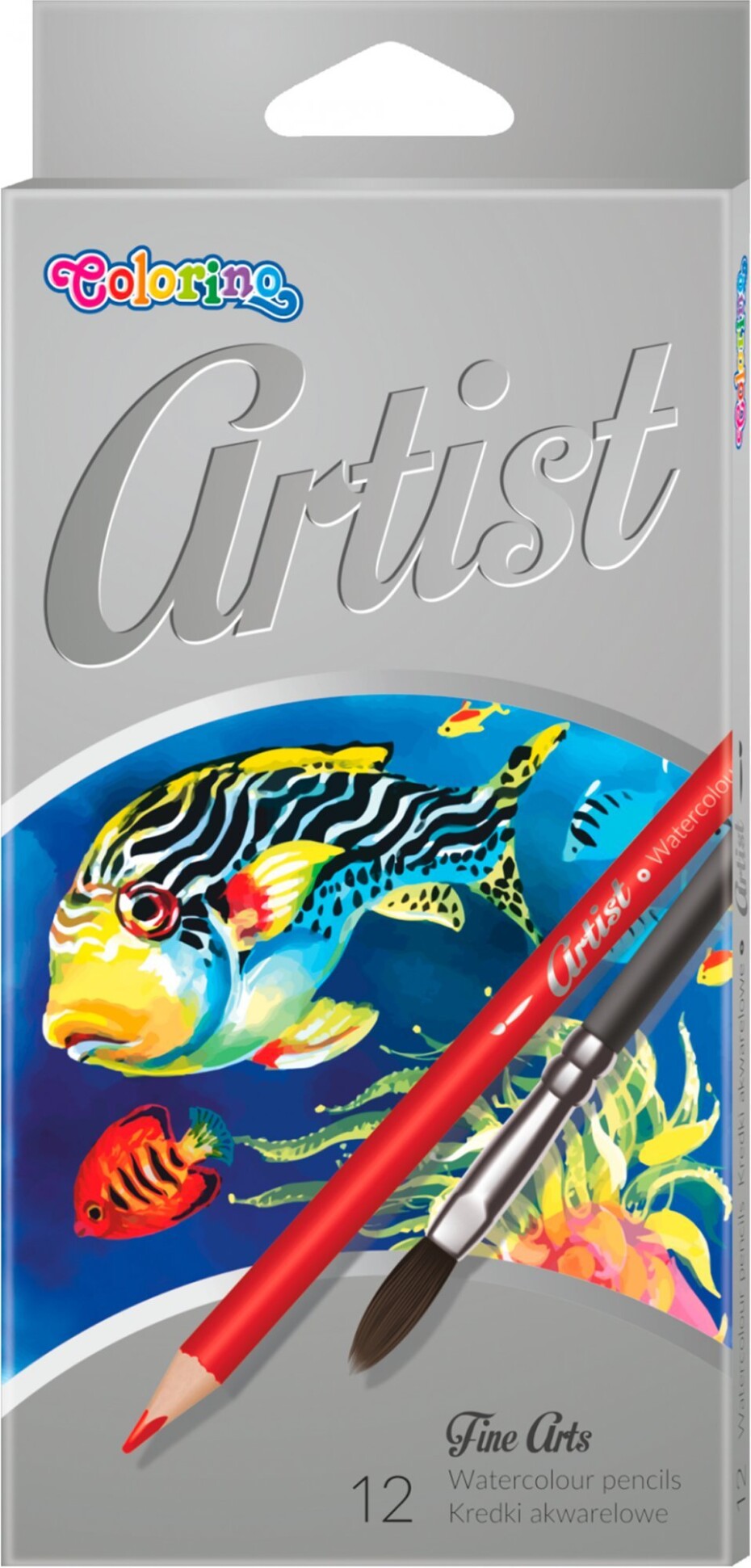 Colorino Artist pastelky akvarelové, kulaté, se štětcem, 12 barev - main (0)