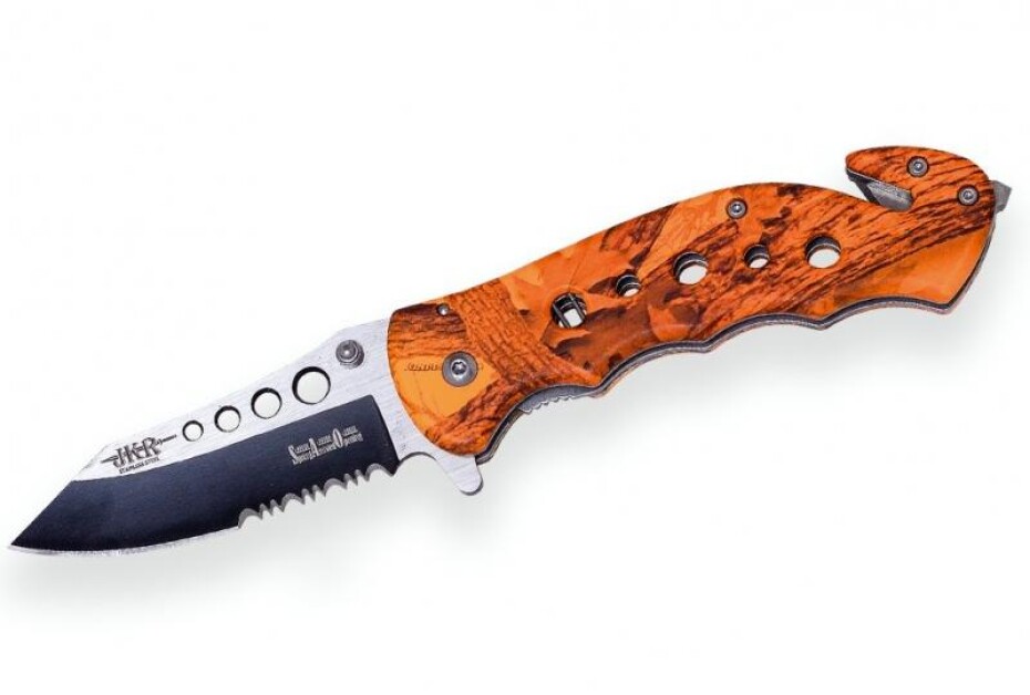 Joker záchranářský nůž Tactica orange camo s pouzdrem - main (0)