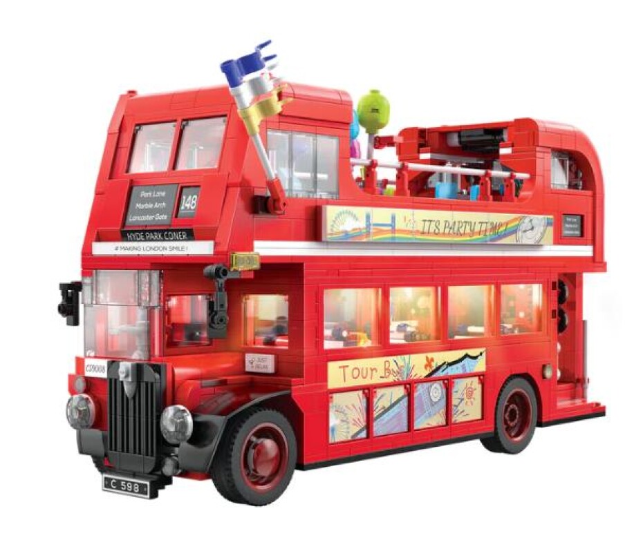 IQ models Londyn Vintage Tour Bas - Stavebnice autobusu 1770 dílků - main (0)