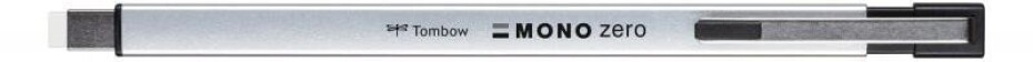 Tombow Gumovací tužka Mono Zero METAL 2,5 x 5 mm - stříbrná - main (0)