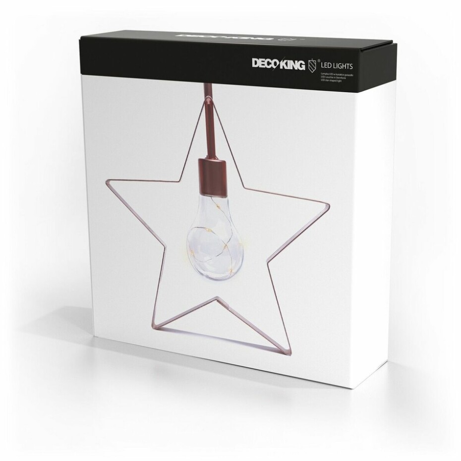 DecoKing Vánoční lampa Hvězdička teplá bílá, 5 LED - main (3)