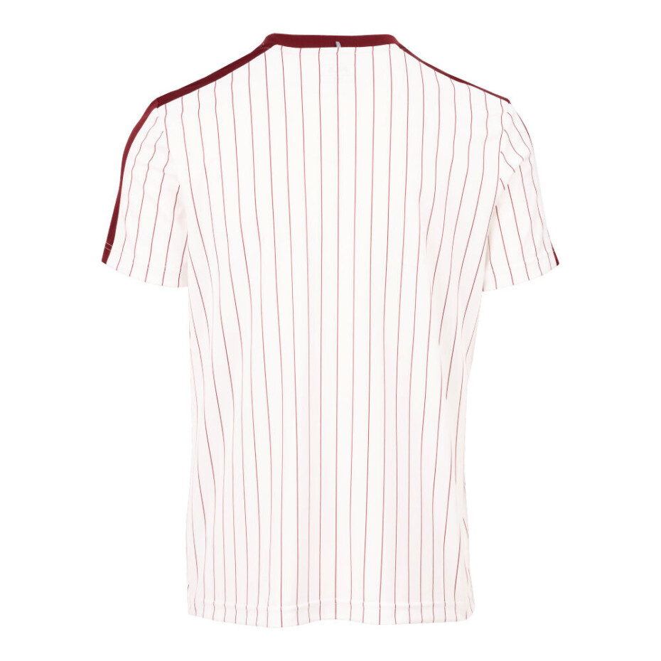 Pánské tričko Fila  T-Shirt Stripes Jascha 2 White Alyssum/Cabernet XL - main (1)