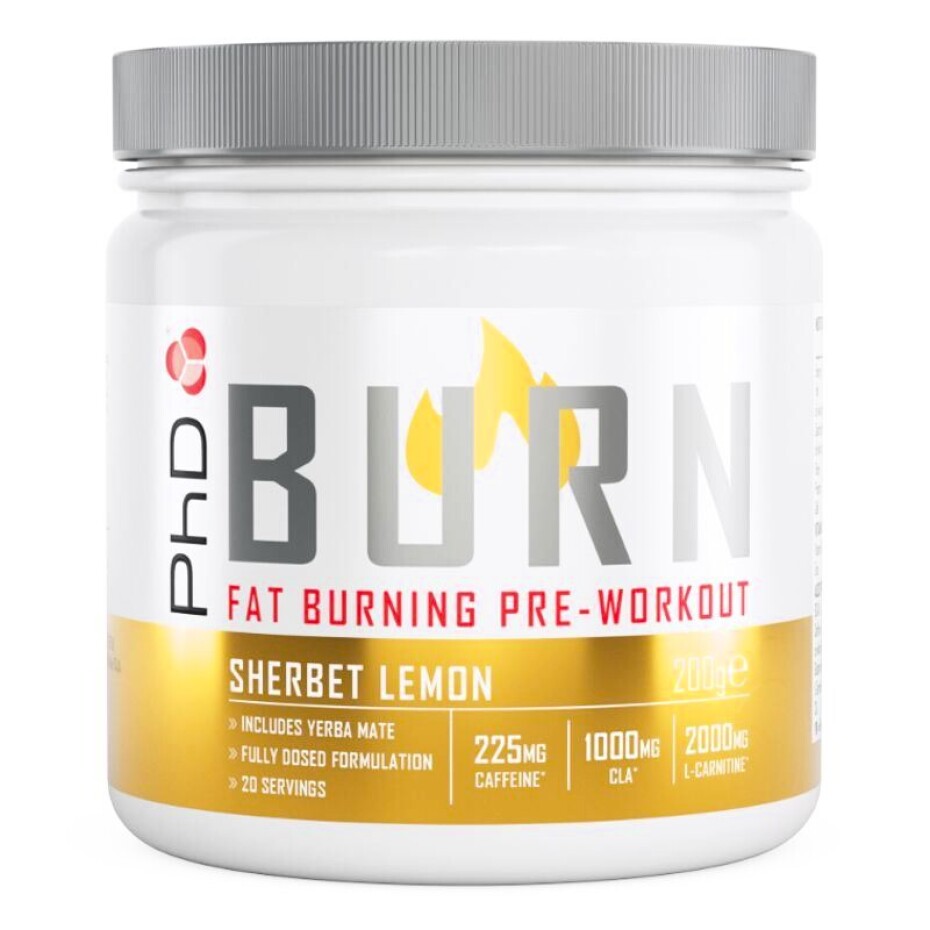 PhD Nutrition  Burn Pre-Workout 200 g citronový sorbet - main (1)