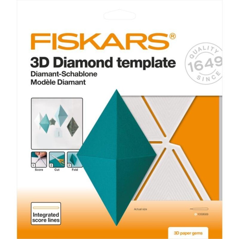 Fiskars 3D šablona - diamant - main (0)