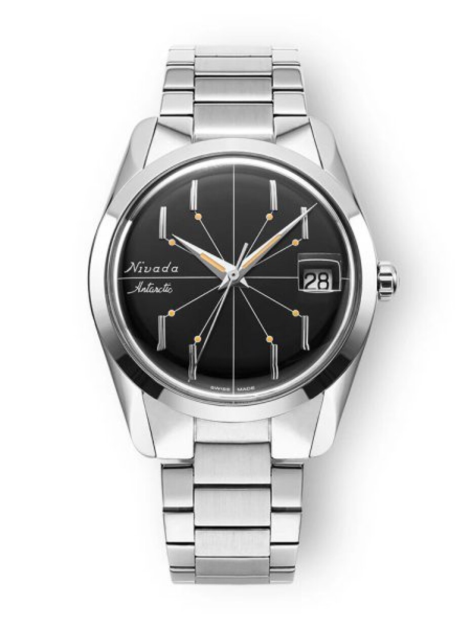 Nivada Grenchen Antarctic Spider Black 35 mm - Bracelet Flat Link - main (0)