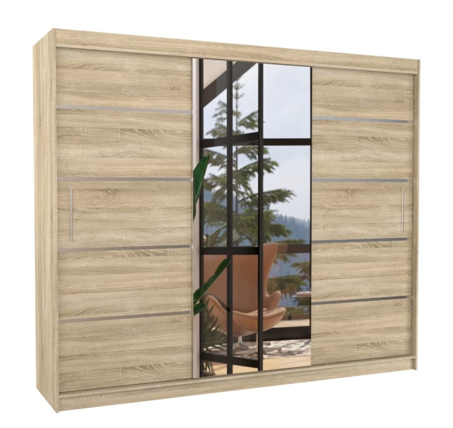 ArtAdrk Šatní skříň SALTO | dub sonoma 250 cm - main (0)