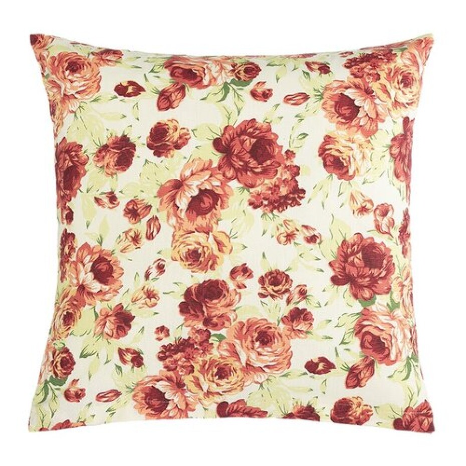 Bellatex Polštářek Berta Pivoňka růžová, zelená, 45 x 45 cm - main (0)