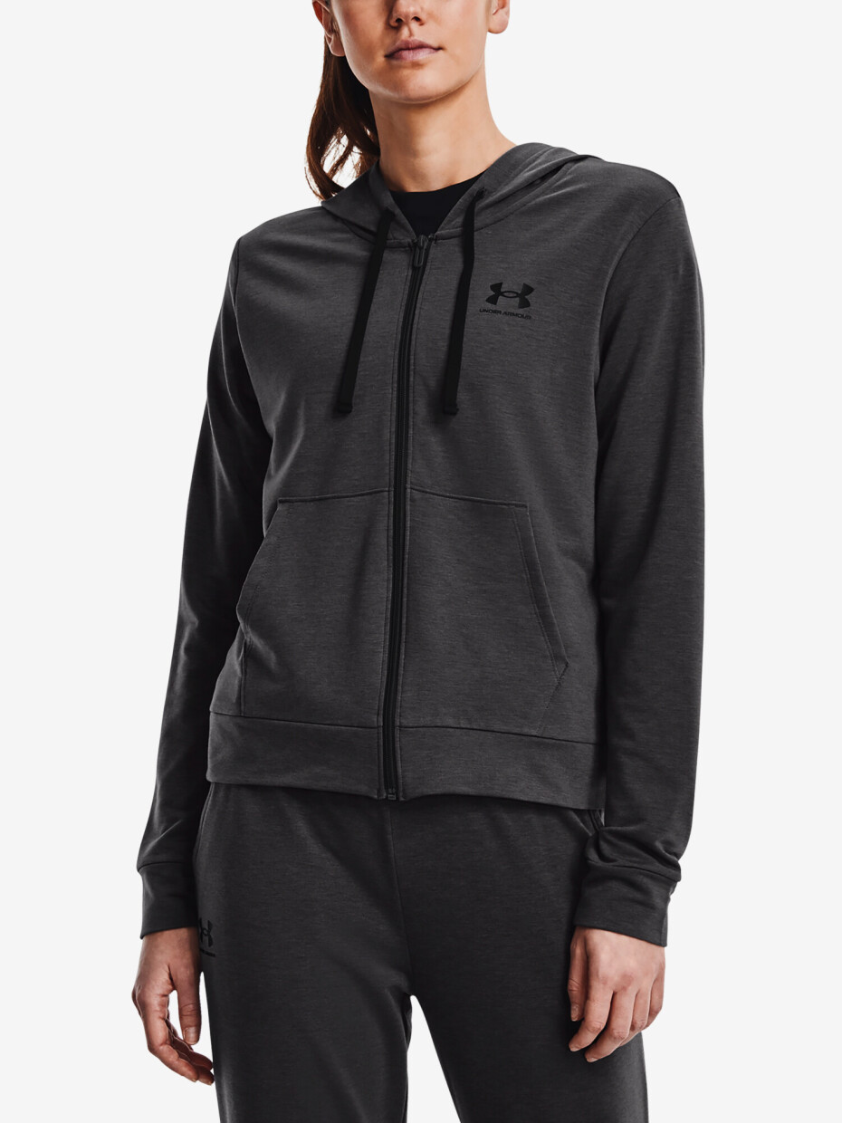 Dámská mikina Under Armour  Rival Terry FZ Hoodie-GRY XS - main (0)