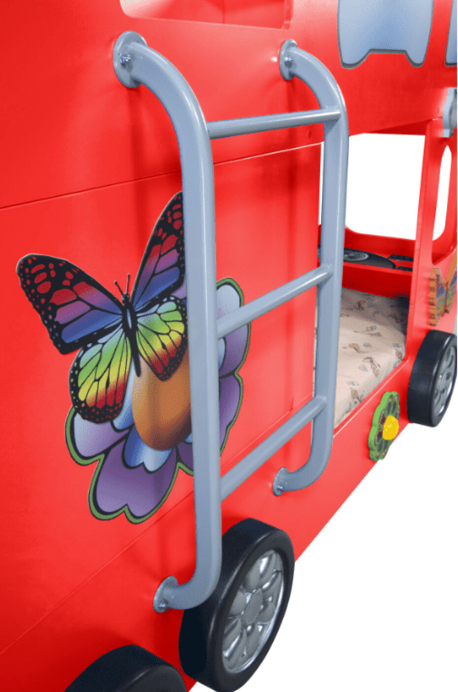 Artplast Dětská patrová postel HAPPY BUS | červený 90 x 190 cm - main (14)