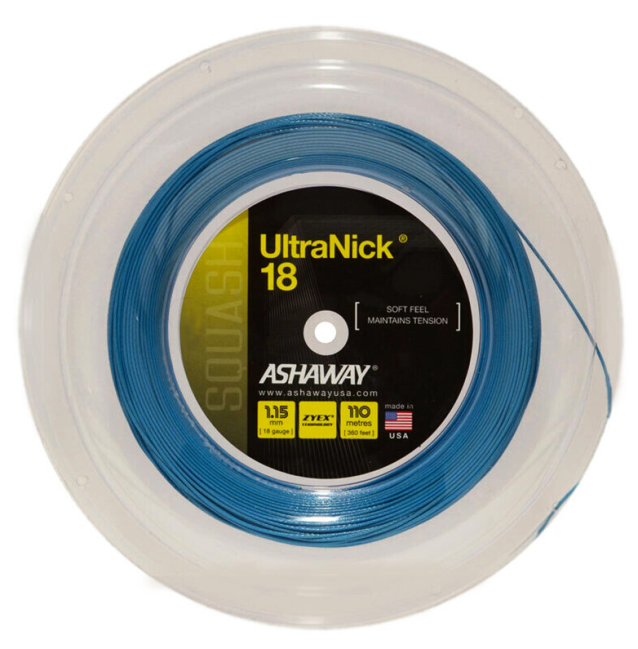 Squashový výplet Ashaway  Ultranick 18 Power Blue Rolle - main (0)