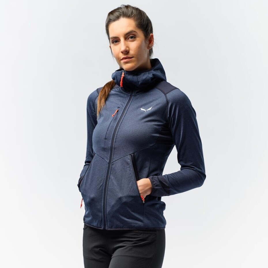 Dámská mikina Salewa  Agner Hybrid PL/DST Navy Blazer Melange 40 - main (6)