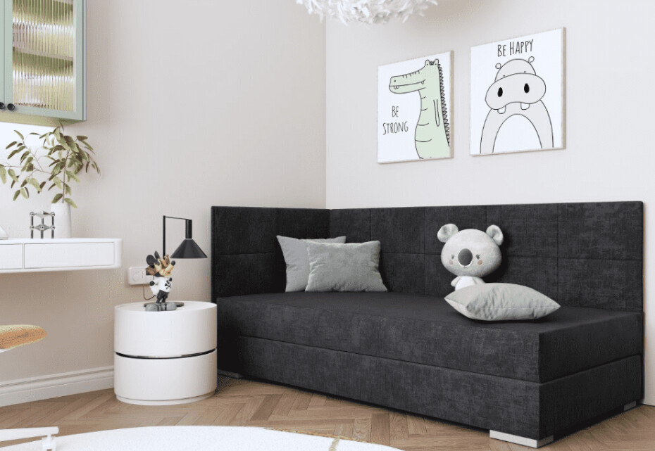 ArtBed Dětská postel TOMAR III | grafit 90 x 200 cm - main (0)