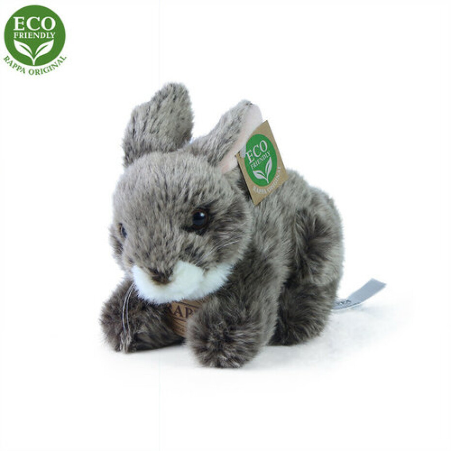králík tmavě šedý ležící ECO-FRIENDLY 17 cm - main (2)