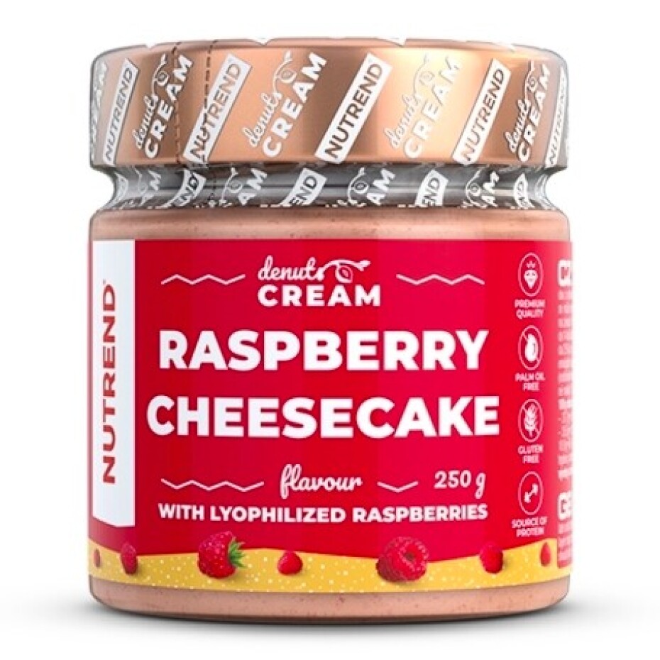 Nutrend Denuts Lahodný ořechový krém Malinový cheesecake 250 g - main (0)