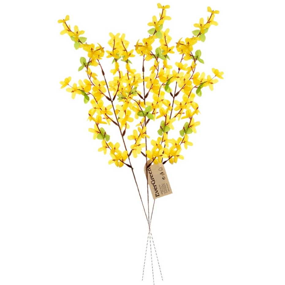 Sada 3 ks umělá rostlina Forsythia, v. 52 cm - main (0)