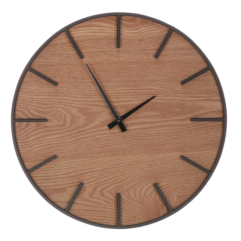 Nástěnné hodiny Lignum, pr. 45 cm, kov a MDF - main (0)