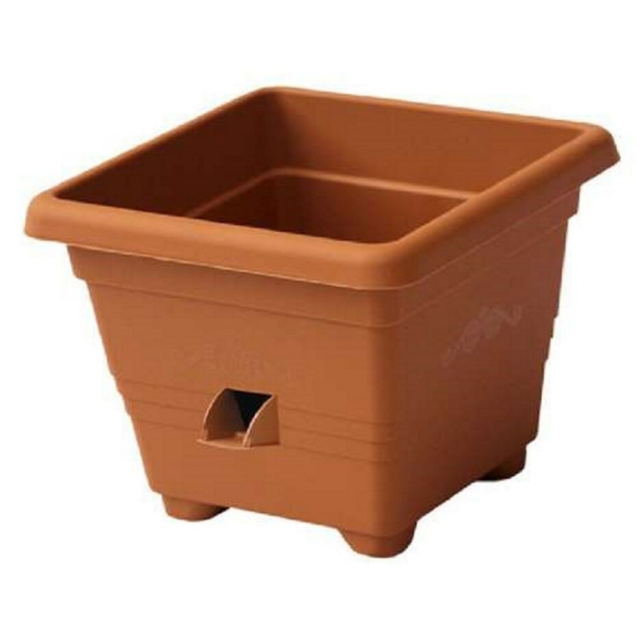 Samozavlažovací květináč BERGAMOT, terakota, Plastia - main (0)