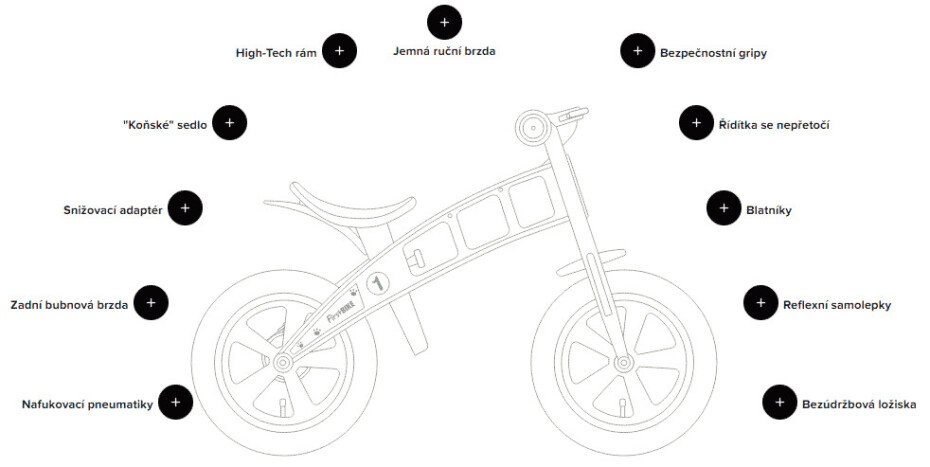 Dětské odrážedlo FirstBike  FAT Edition Orange - main (1)