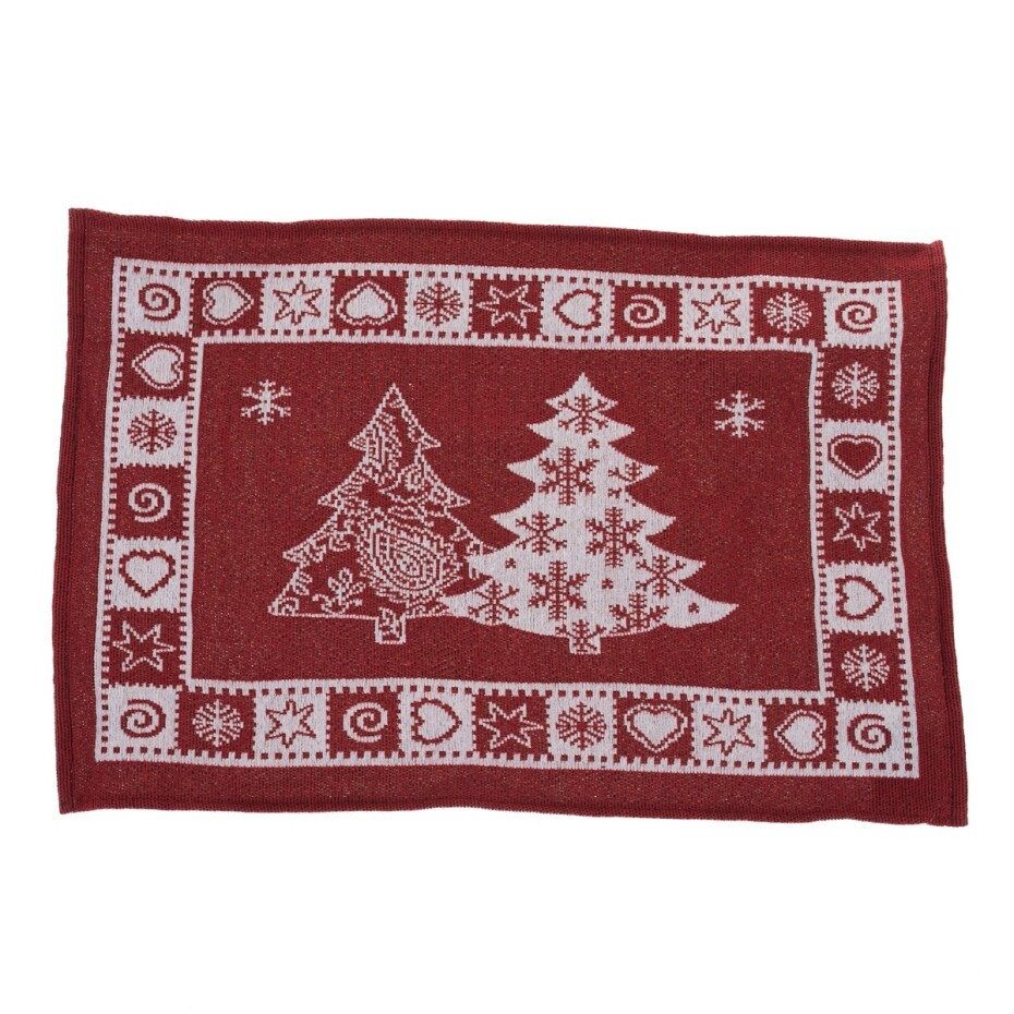 Vánoční prostírání červená Holly Christmas, 48 x 33 cm - main (0)