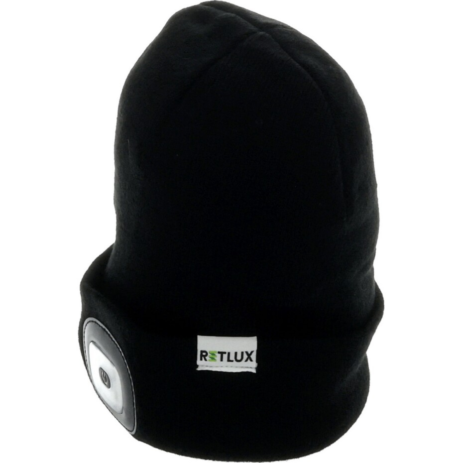 Retlux RLB 100 Čepice s nabíjecí LED čelovkou černá, 50 lm - main (2)