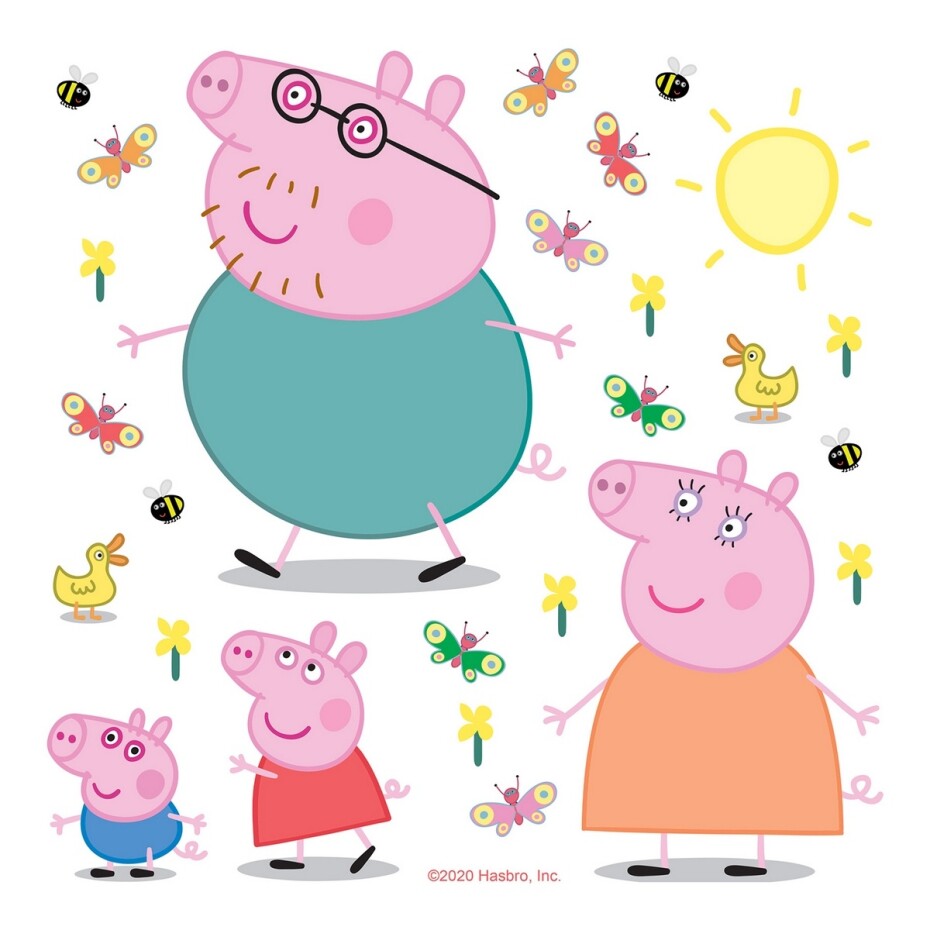 Samolepicí dekorace Pepa pig Clasic, 30 x 30 cm - main (0)