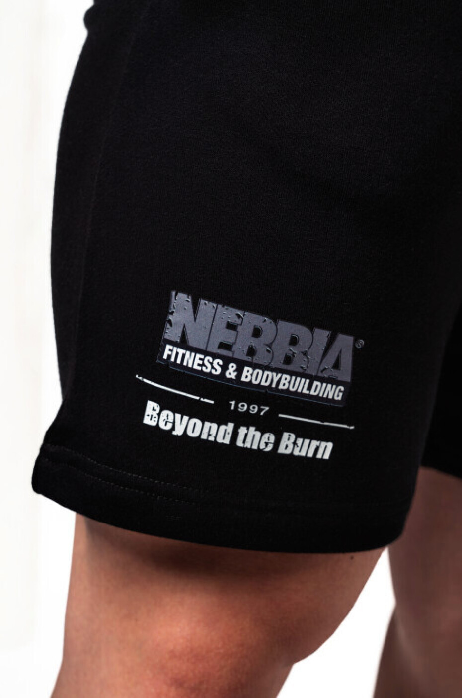 Pánské šortky Nebbia  Gym Sweatshorts GYM BRO Black L - main (1)