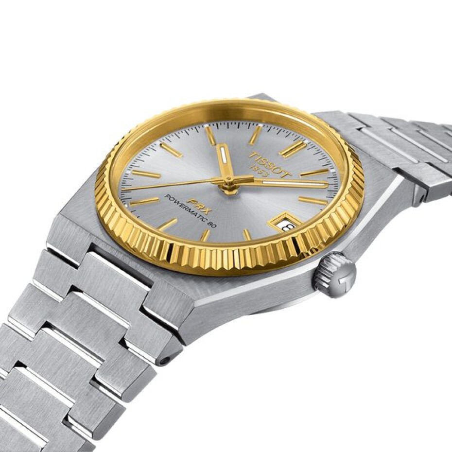 Tissot PRX 35mm Powermatic 80 Steel & 18K Gold T931.207.41.031.01 - main (1)
