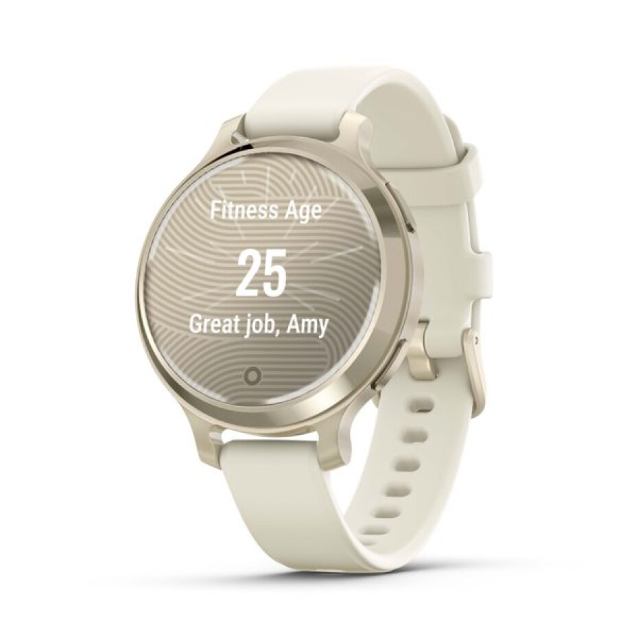 Garmin Lily® 2 Active Lunar Gold / Bone Silicone Band 010-02891-00 - main (2)